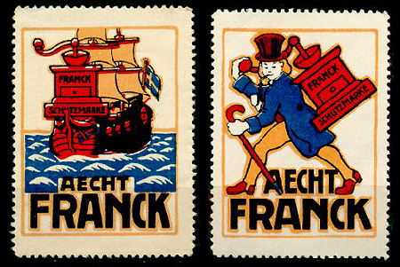 Reklamemarken Aecht Franck