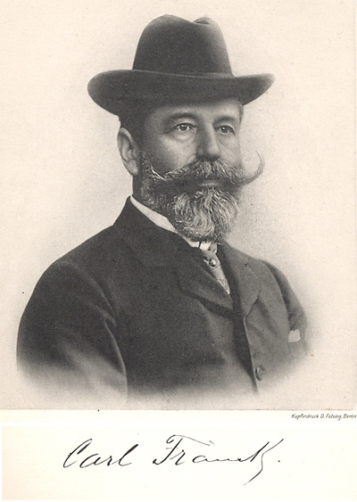 Carl Franck, um 1910 Carl Franck, um 1910