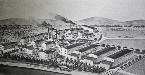 Franck-Fabrik in Linz um 1900