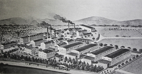 Die Franck -Fabrik in Linz, 1910