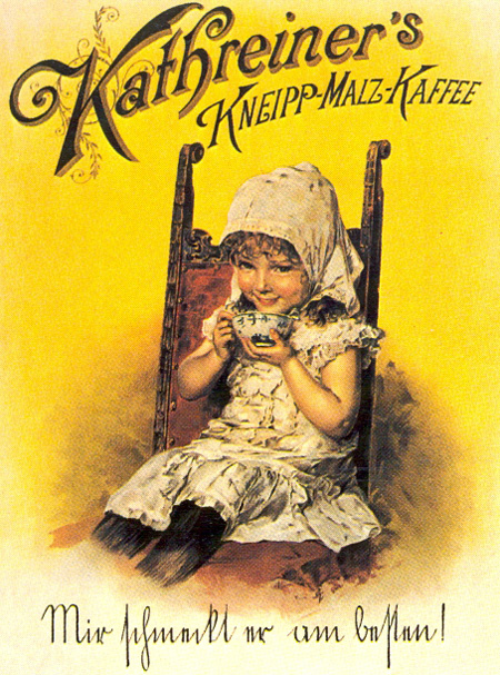 Werbetafel Kathreiner´s Kneipp-Malz-Kaffee, 1914